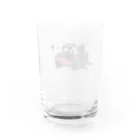 ぱちぱちコットンのフォークリフト★くすみレッド Water Glass :back