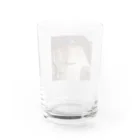 足長三毛猫マンチカンのたまのおてたま Water Glass :back