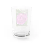 kerokoro雑貨店の華　芍薬(しゃくやく) ピンク Water Glass :back