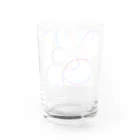 ふくふくろうのらくがきＢ Water Glass :back