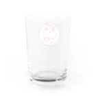 みやこ食堂のカンバンネコ　ホワイトver Water Glass :back