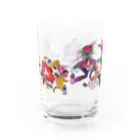 メイドイン極楽スズリ店のオール泥酔 Water Glass :back