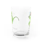 アルバトロスデザインのワカケおじさん・暑中見舞い（ソロ） Water Glass :back