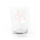 ぱすてらむぎこの音符パンダ Water Glass :back