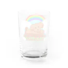 ✨🌈✨ユラクラカン🇯🇵 ✨🌈✨のトイ・プードル🌈ファミリー🌈レインボー　バージョン Water Glass :back