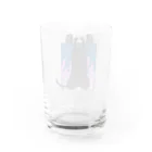 poco屋のKURONEKO POWER Water Glass :back