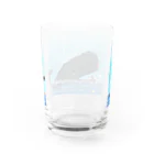 葵い空よりのThe whale that cleans the world Water Glass :back
