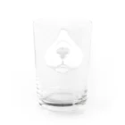 segasworksのニンニク（ハチワレ猫の鼻まわり） Water Glass :back