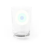 CORONET70のサークルa・クリーム・ペパーミント・青 Water Glass :back