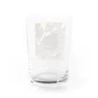 縞々田の薄片 玄武岩 クロス Water Glass :back