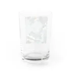 縞々田の薄片 花崗岩 クロス Water Glass :back
