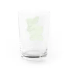 おしょう！🌍今を生きる現代人の四つ葉の双子ちゃん Water Glass :back