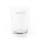 ねこネコ猫cat. 偉人∞のGANMO Water Glass :back