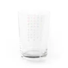 WAMI ARTのヲシテ文字表 Water Glass :back