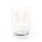 田中ひろみ(usagitv)のゆる仏画「仁王」 Water Glass :back