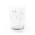 HUMMING BIRD DESIGNの籠犬と招き猫 Water Glass :back