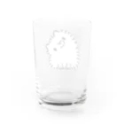 ポメちゃん！！！のこくびをかしげるポメちゃん Water Glass :back