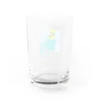 むーむー小屋のちびちゃんです！セリフ付きパステルカラー背景 Water Glass :back