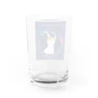 イラストレーター＊サトウユカの星座シリーズ＊山羊座ガール Water Glass :back