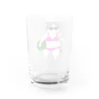 きゃべつばたけの【太い猫】夏の装い(ビキニ) Water Glass :back