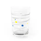 スイカ大好きマンのヨーヨー柄2 Water Glass :back