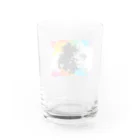 紅空月(kouzuki)designの金魚花_colorful Water Glass :back