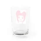 星のcapピンク Water Glass :back