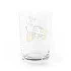 Train Kids! SOUVENIR SHOPの黄色い電車 「 音楽大好き ! 」 Water Glass :back