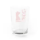 赤猫茶会制作所の赤猫茶会ロゴ Water Glass :back