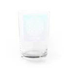 ワンダーシレールのワンダーシレール フラワーオブライフ・グラデーションシリーズ（グリーンパープル） Water Glass :back