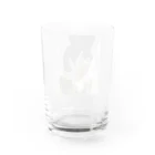 フジリンゴ族のお店の弥勒菩薩と蓮の花 Water Glass :back