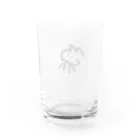 思ったより世界は早くてのポストイットネコ Water Glass :back