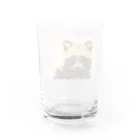 有限会社サイエンスファクトリーのたぬきのリンク　ピンク Water Glass :back