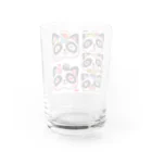 むっつんtwitchSHOPのむっつんアライグマスタンプグラス Water Glass :back