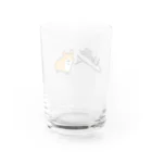 ほっこりアニマルキャラクターのコーギーのはなちゃん Water Glass :back