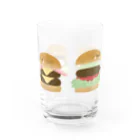 cotton-berry-pancakeのなかよしバーガーちゃん Water Glass :back