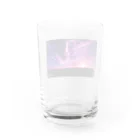 【ホラー専門店】ジルショップの紫の夕日 Water Glass :back