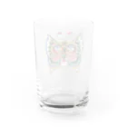 RaccoonDogTattooのばたふらいがーる Water Glass :back