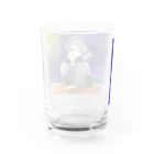 ColorfuLにゃんこののんびり Water Glass :back