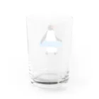 kuroのうきわペンギン Water Glass :back