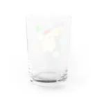 小鳥のほっぺの水玉ピヨちゃん Water Glass :back
