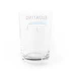 FISHING without FRIENDSのフローティングミノー / ブルー Water Glass :back