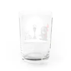 やたらのヒノ&もにもにスケルトン Water Glass :back