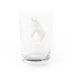 永久凍土の国の白夜の黄金の馬２０２１ Water Glass :back