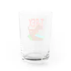 🕷Ame-shop🦇のT-REX（原色バージョン） Water Glass :back