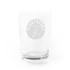 ちゃんまゆの誰もが冒険家グッズ（黒丸ver) Water Glass :back