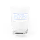 マスクド・ニシオカの新生wMwロゴ Water Glass :back