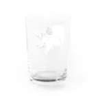 ３２１６の毛繕いの猫 Water Glass :back