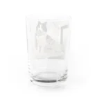 猫とハリセンボン🚗車中泊の旅の猫とハリセンボン Water Glass :back