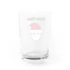 ハナのお店のサンタクロース（ドット） Water Glass :back